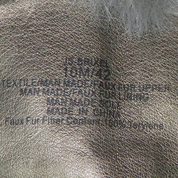 Jessica Simpson Silver Faux Fur Lace Up Wedge Booties - Picture 12 of 13